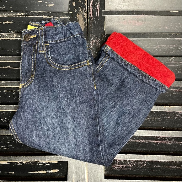 old navy lined jeans